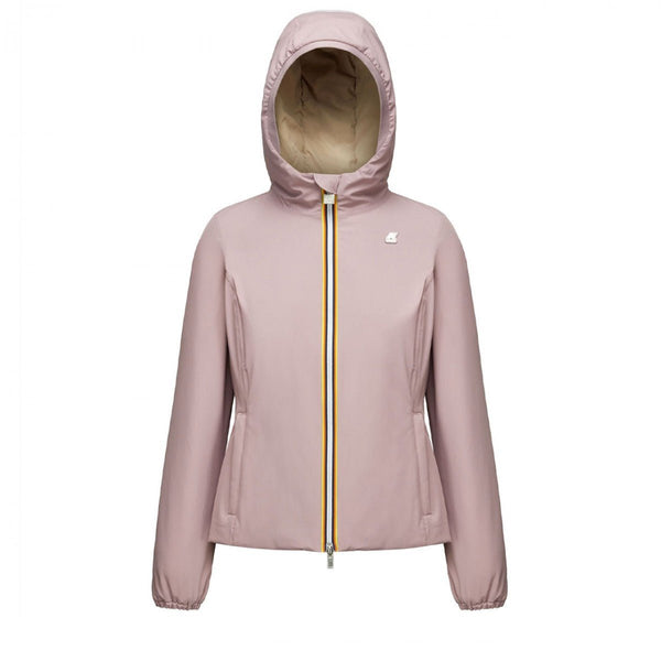 Giubbino Donna corto Lily Warm Double Lilla beige K-Way- Francavilla Moda